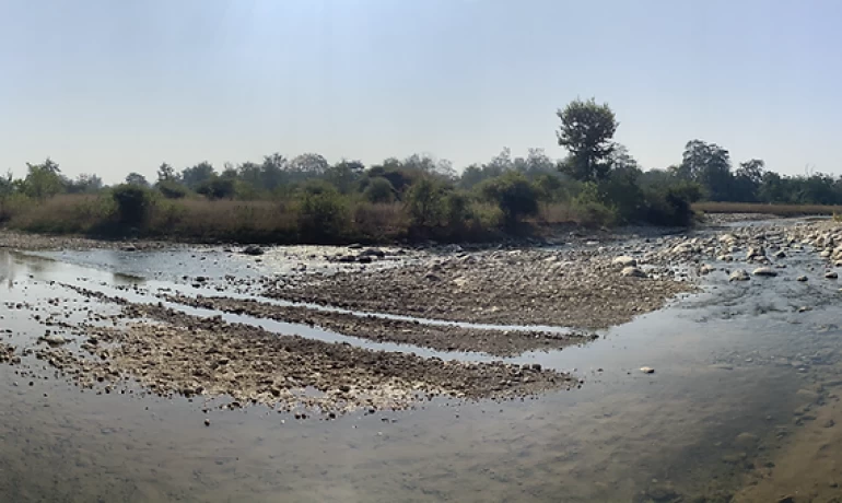 Panoramic View of river from The Tiger Groove